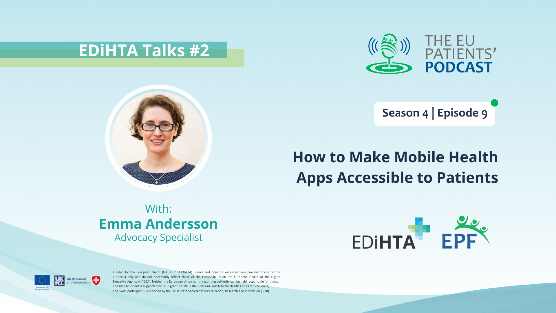 EDiHTA Talks #2: How to Make Mobile Health Apps Accessible to Patients with Emma Andersson