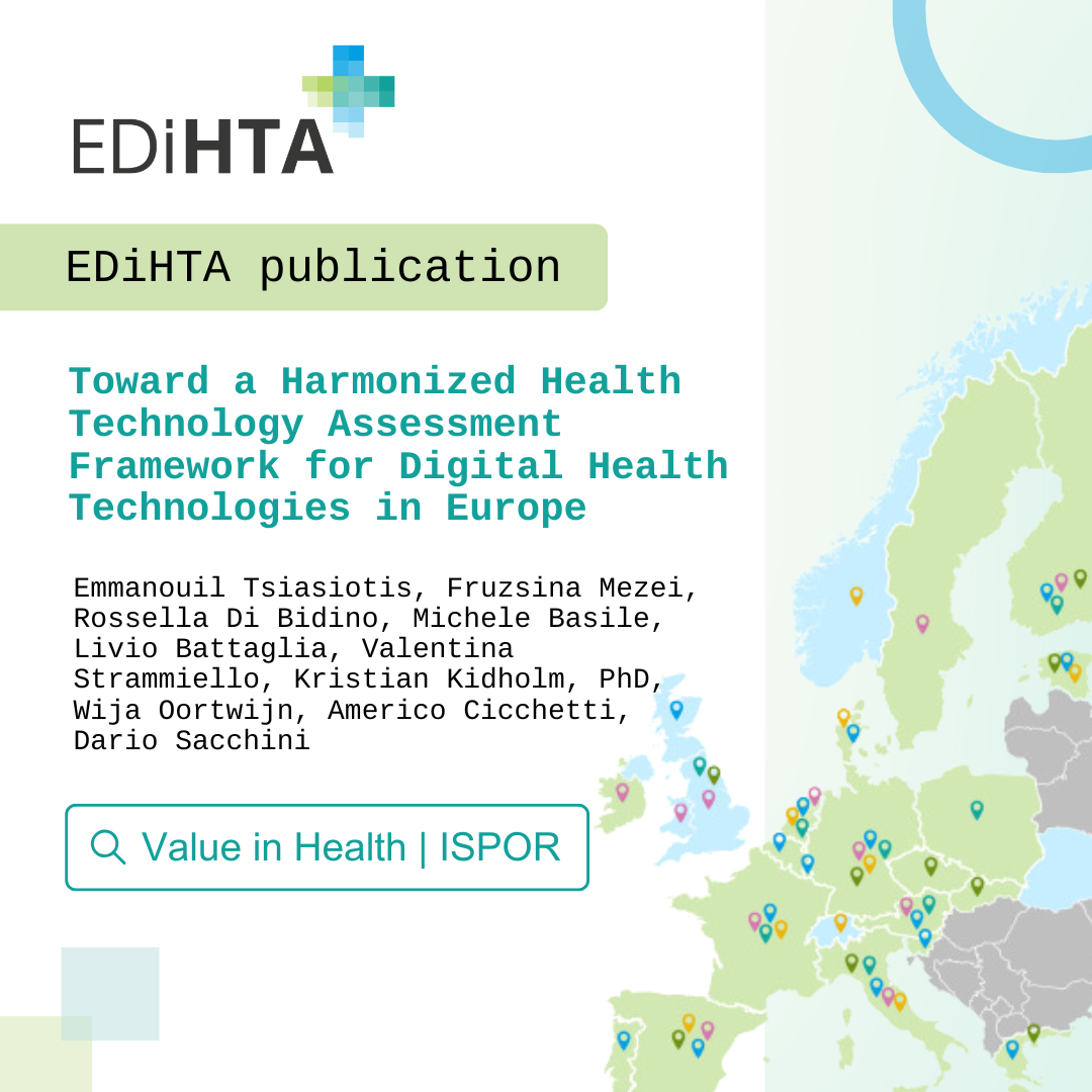 EDiHTA publishes its second scientific paper on harmonising Digital HTA in Europe